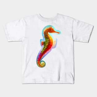 Colorful Seahorse Kids T-Shirt